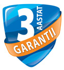 3 aastane garantii